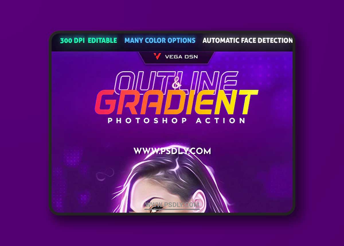 GraphicRiver - Outline & Gradient Photo Effect 33720452 1 GraphicRiver - Outline & Gradient Photo Effect 33720452