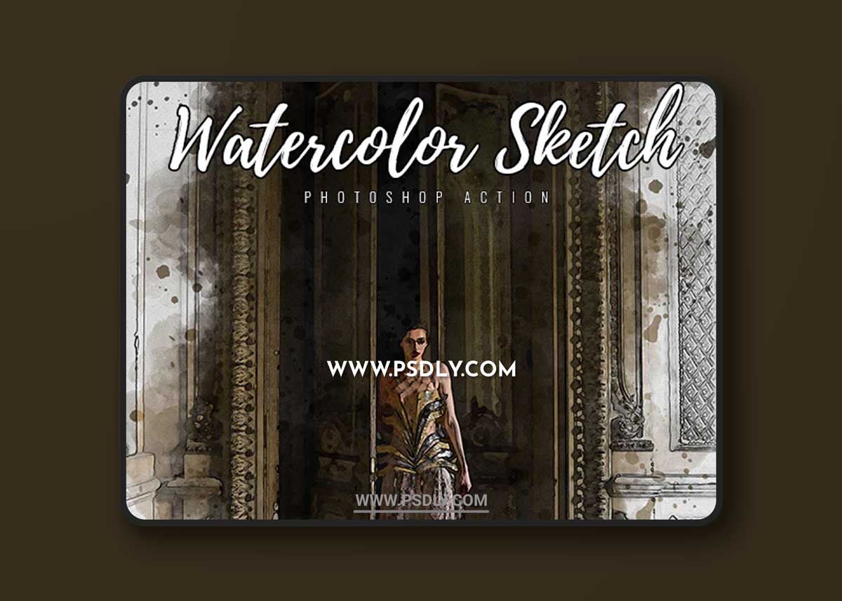 GraphicRiver - Watercolor Sketch Photoshop Action 33365580 1 GraphicRiver - Watercolor Sketch Photoshop Action 33365580