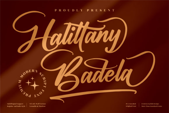 Halittany Badela Font 1 Halittany Badela Font