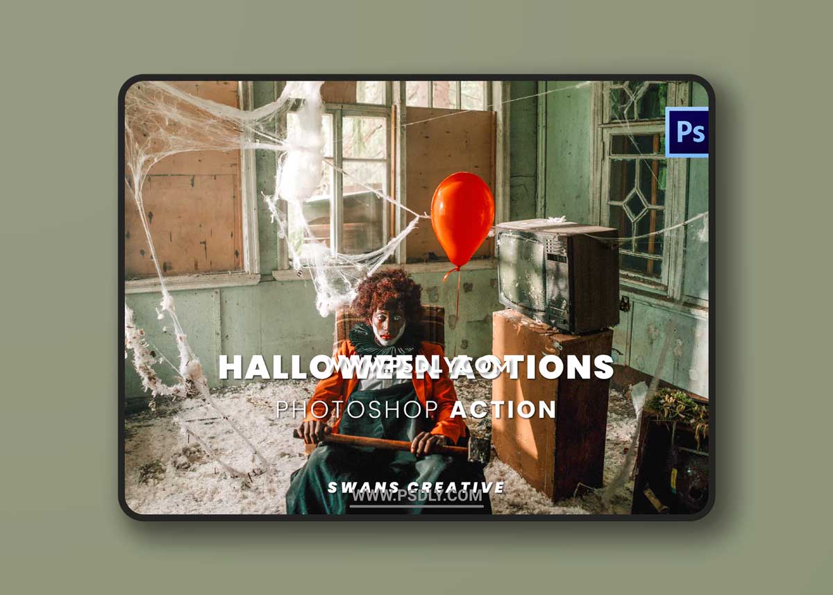 Halloween Actions Photoshop Action 1 Halloween Actions Photoshop Action
