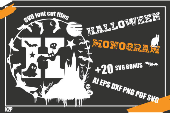 Halloween Monogram Font 1 Halloween Monogram Font