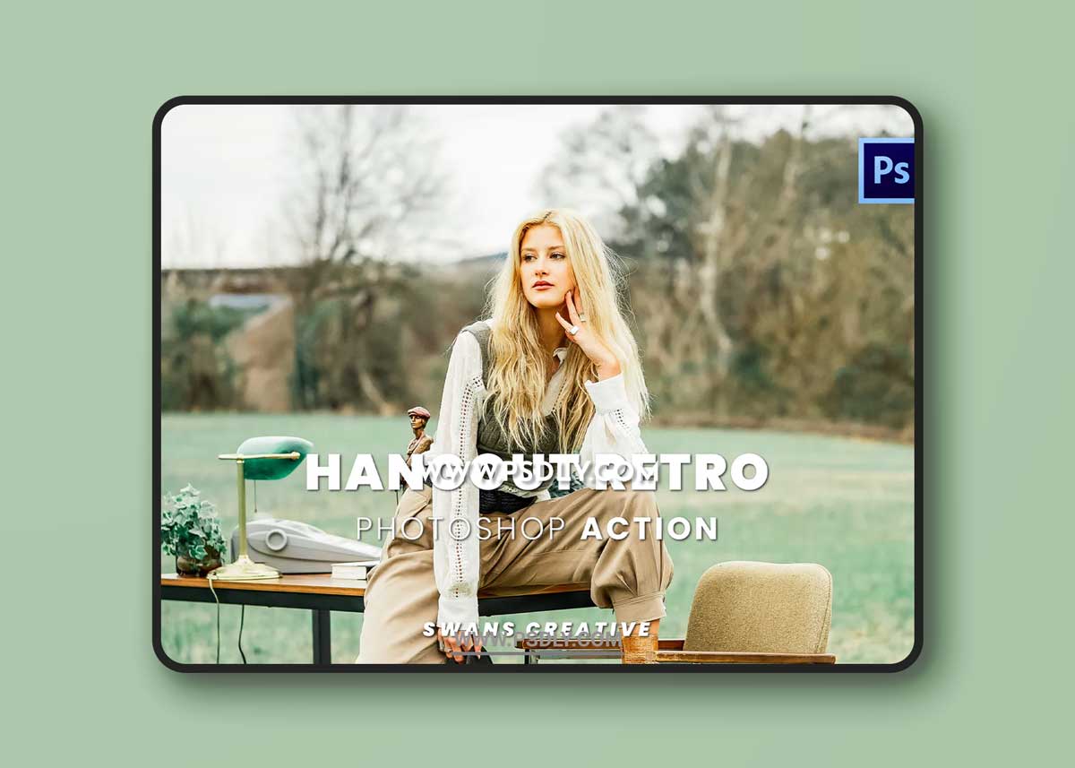 Hangout Retro Photoshop Action 1 Hangout Retro Photoshop Action