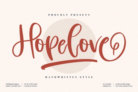 Hopelove Font 1 Hopelove Font