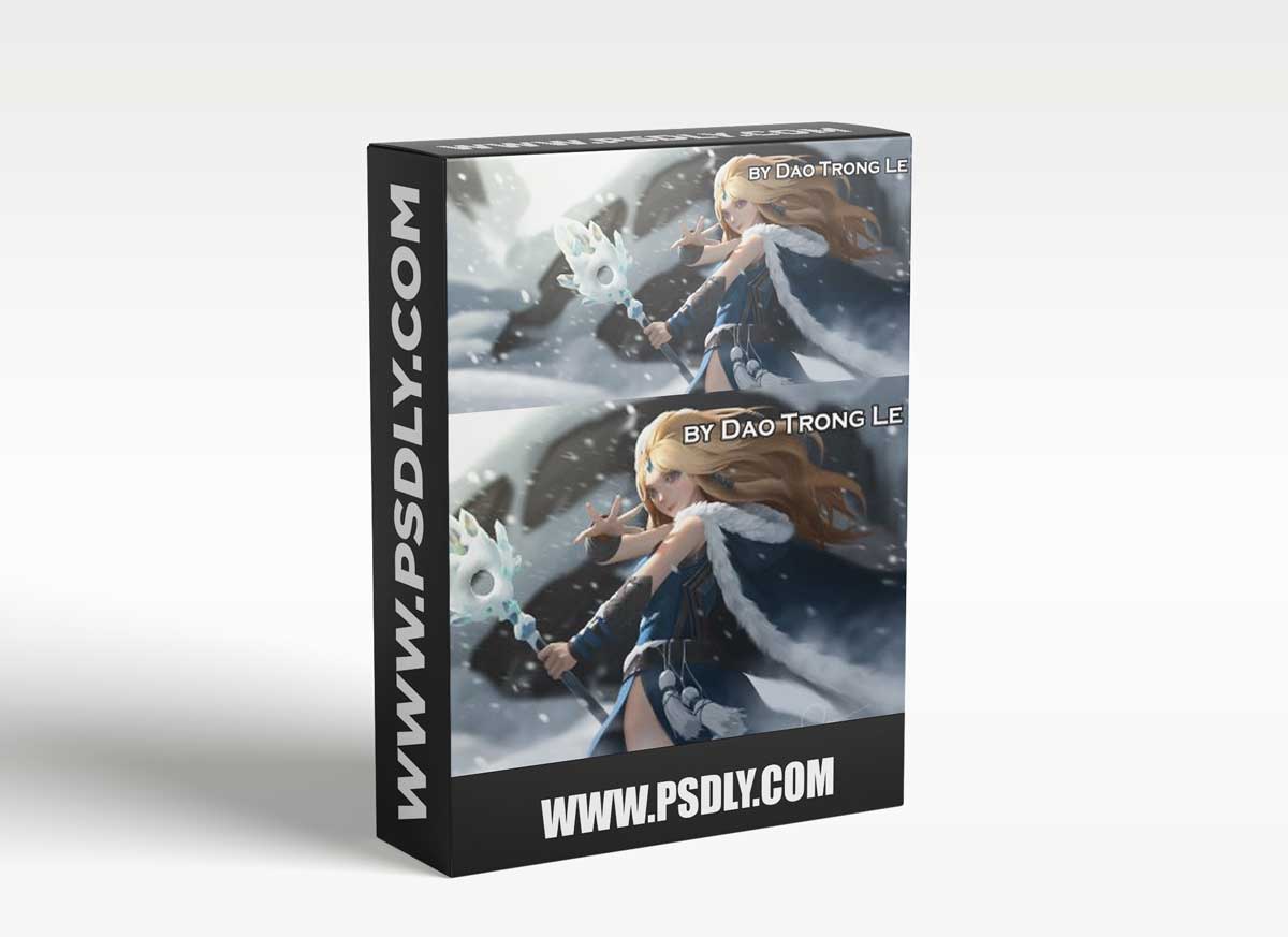 Ice Princess Full video process + Brushes by Dao Trong Le 1 Ice Princess Full video process + Brushes by Dao Trong Le