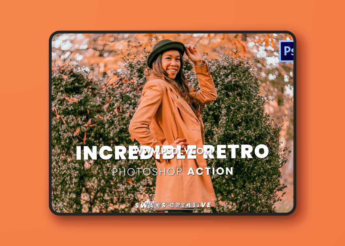 Incredible Retro Photoshop Action 1 Incredible Retro Photoshop Action