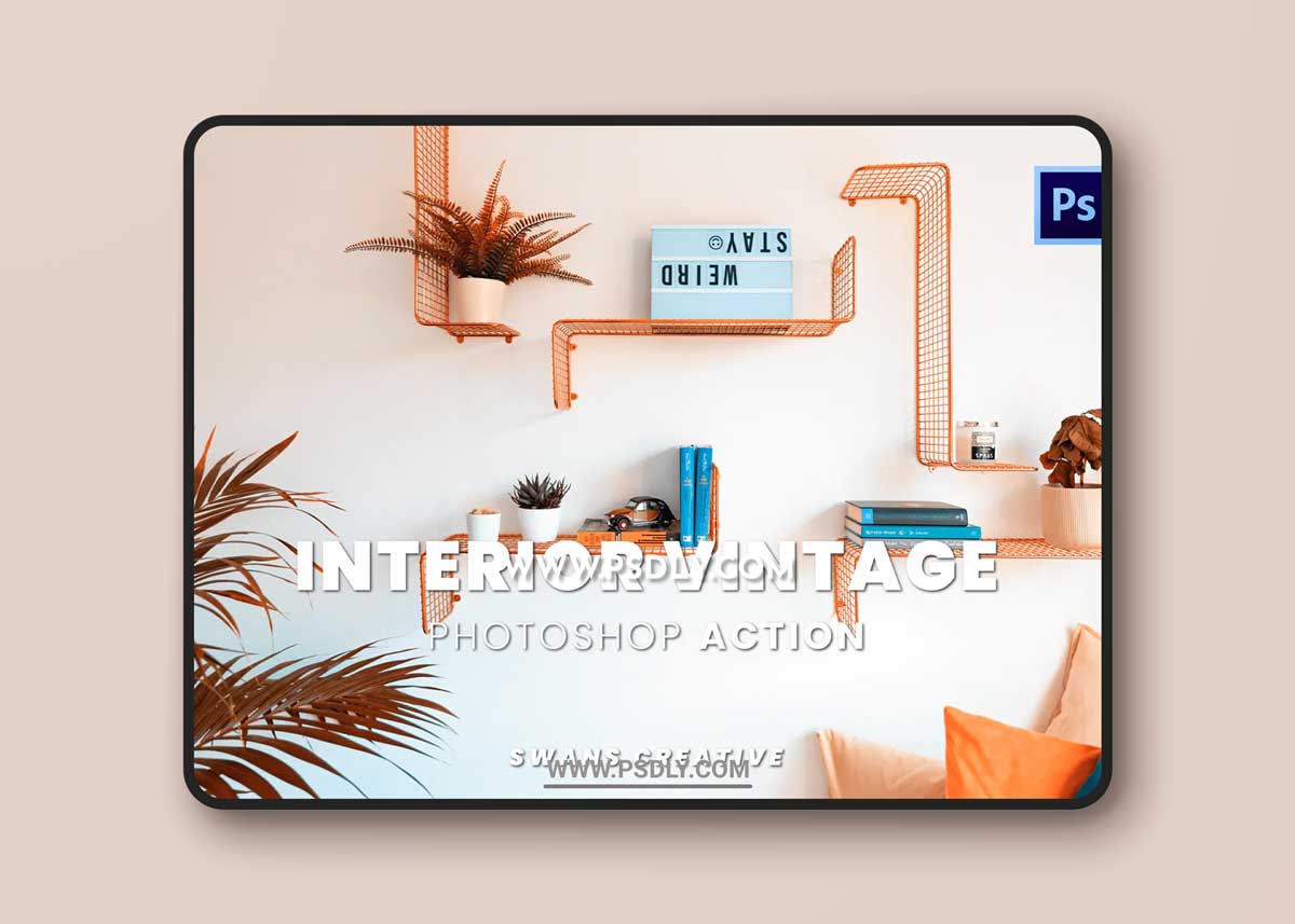 Interior Vintage Photoshop Action 1 Interior Vintage Photoshop Action