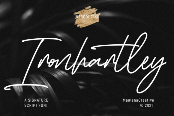 Ironhartley Script Font 1 Ironhartley Script Font