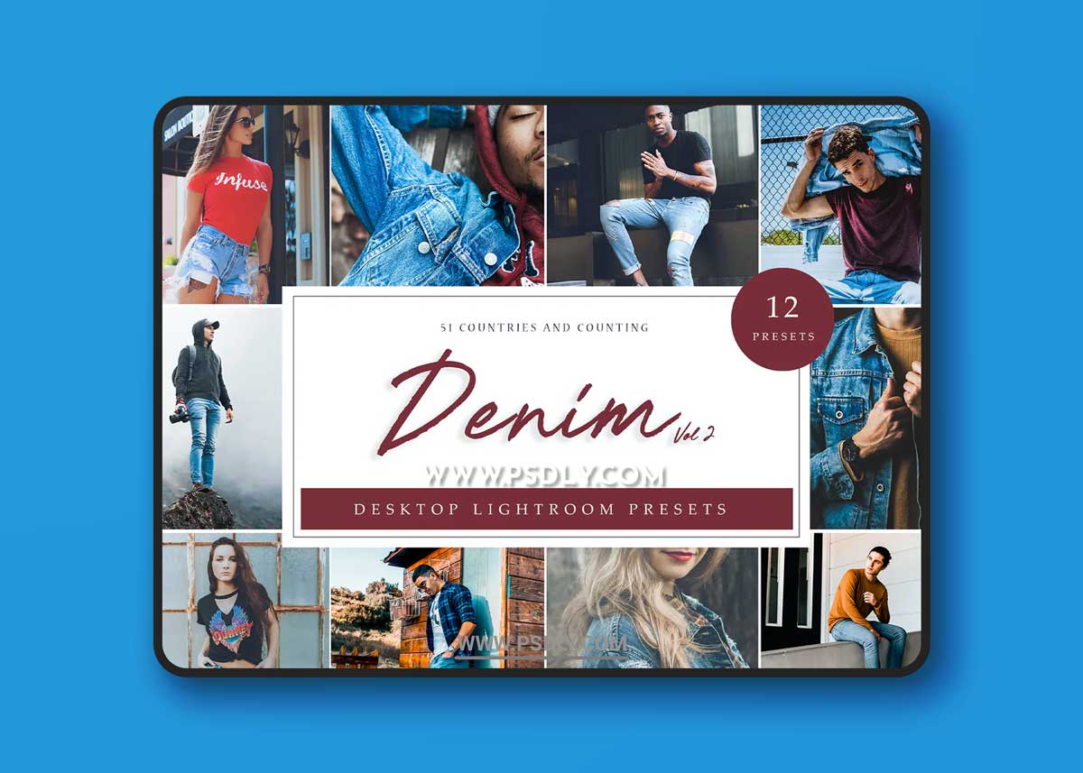 Lightroom Presets - Denim Vol. 2 1 Lightroom Presets - Denim Vol. 2