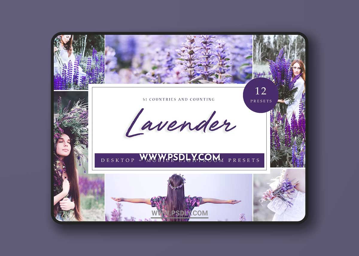 Lightroom Presets - Lavender 1 Lightroom Presets - Lavender