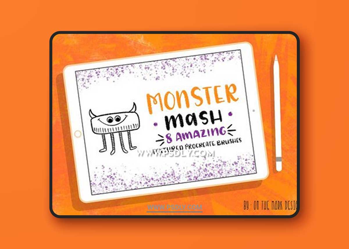 Monster Textured Procreate Brushes 1 Monster Textured Procreate Brushes