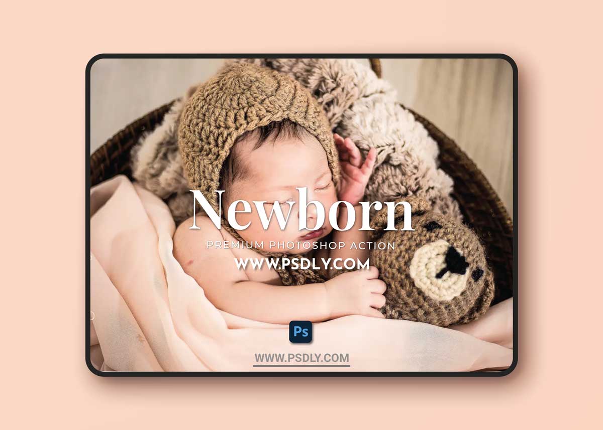 Newborn Photoshop Action 1 Newborn Photoshop Action