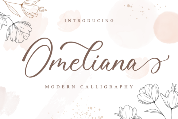 Omeliana Font 1 Omeliana Font