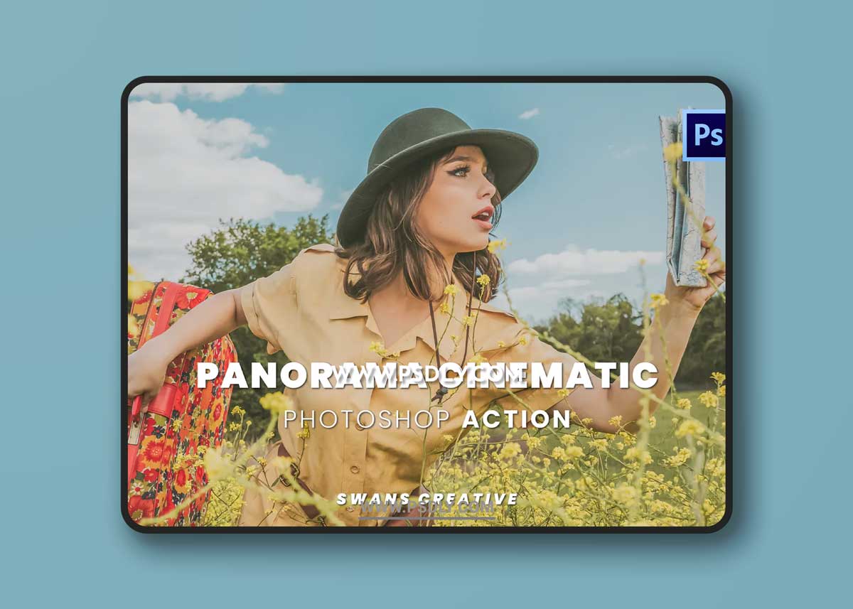 Panorama Cinematic Photoshop Action 1 Panorama Cinematic Photoshop Action