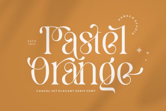 Pastel Orange Font 1 Pastel Orange Font