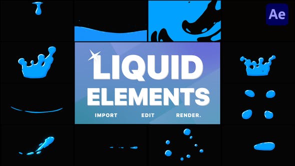 Videohive Liquid Elements | After Effects 34031036 1 Videohive Liquid Elements | After Effects 34031036