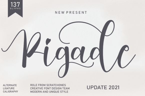 Pigade Font 1 Pigade FontPigade Font