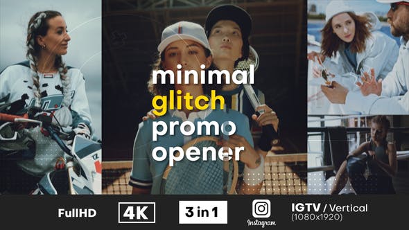 Videohive Minimal Glitch Promo Opener 32392138 1 Videohive Minimal Glitch Promo Opener 32392138