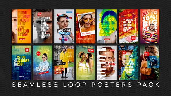 Videohive Seamless Loop Posters 29555824 1 Videohive Seamless Loop Posters 29555824