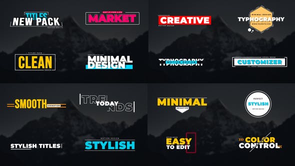 Videohive Modern Stylish Titles 33690540 1 Videohive Modern Stylish Titles 33690540