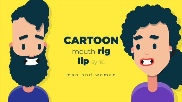 Videohive Cartoon mouth rig with lip sync 34117403 1 Videohive Cartoon mouth rig with lip sync 34117403