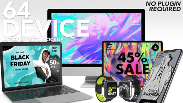 Videohive 64 Realistic App Promo Device Mockup Set 25375219 1 Videohive 64 Realistic App Promo Device Mockup Set 25375219