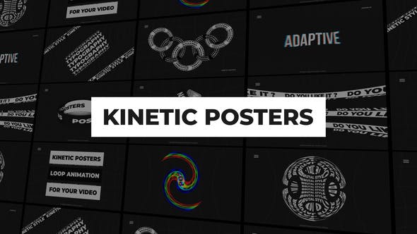 Videohive Kinetic Posters | After Effects 34064402 1 Videohive Kinetic Posters | After Effects 34064402