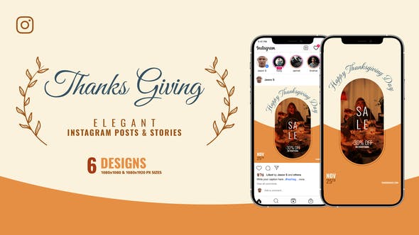 Videohive Thanksgiving Day Instagram Sale B162 34074200 1 Videohive Thanksgiving Day Instagram Sale B162 34074200