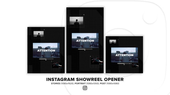 Videohive Instagram Showreel Opener 34437619 1 Videohive Instagram Showreel Opener 34437619
