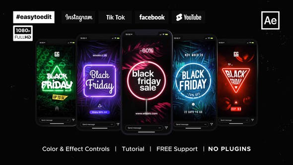 Videohive Black Friday | Neon Stories & Posts 34426932 1 Videohive Black Friday | Neon Stories & Posts 34426932