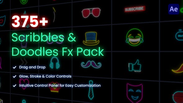 Videohive Scribbles & Doodles FX Pack for After Effects 25514091 1 Videohive Scribbles & Doodles FX Pack for After Effects 25514091