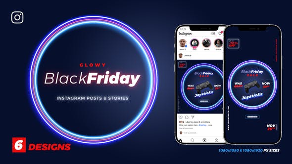Videohive Black Friday Sale Glow Instagram Ad B159 33991710 1 Videohive Black Friday Sale Glow Instagram Ad B159 33991710