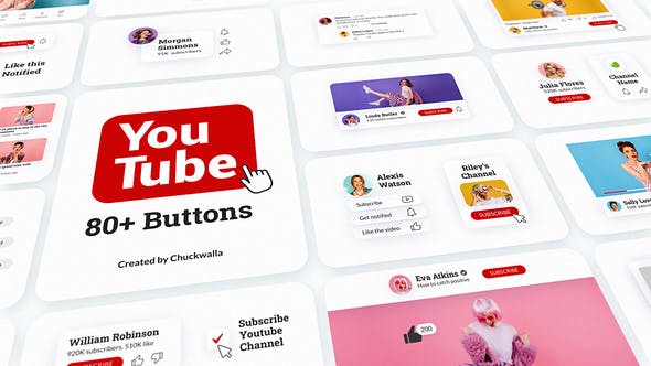 Videohive YouTube Buttons Pack 34019110 1 Videohive YouTube Buttons Pack 34019110