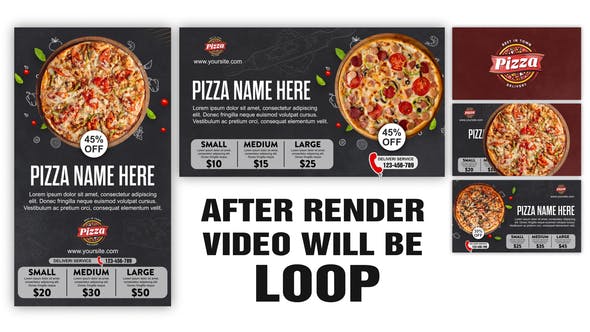 Videohive - Pizza Restaurant Bar Menu - 33841744 1 Videohive - Pizza Restaurant Bar Menu - 33841744