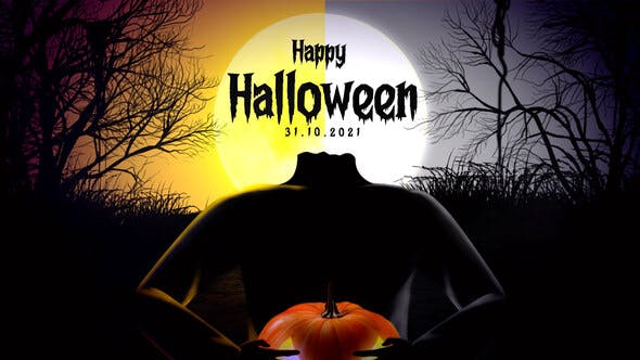 Videohive - Pumpkin Head Halloween Intro - 34061963 1 Videohive - Pumpkin Head Halloween Intro - 34061963