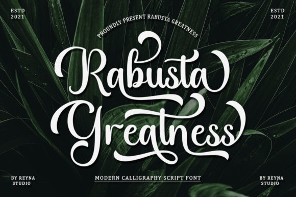 Rabusta Greatness Font 1 Rabusta Greatness Font
