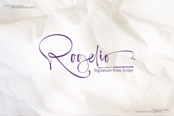 Rogelio Script Font 1 Rogelio Script Font