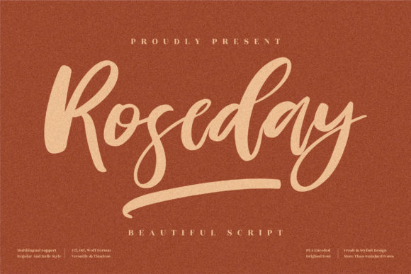 Roseday Font 1 Roseday Font