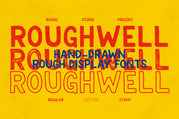 Roughwell Family Font 1 Roughwell Family Font