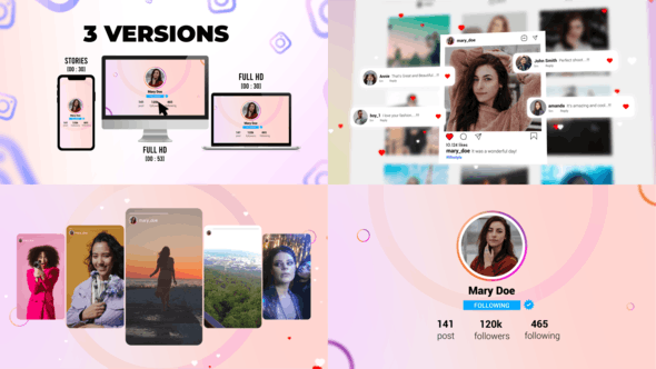 Videohive Minimalist Instagram Profile Promo 33086713 1 Videohive Minimalist Instagram Profile Promo 33086713