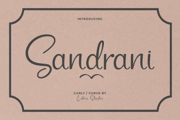 Sandrani Font 1 Sandrani Font