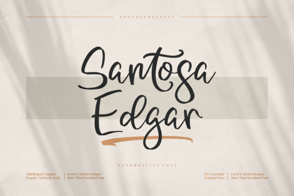 Santosa Edgar Font 1 Santosa Edgar Font