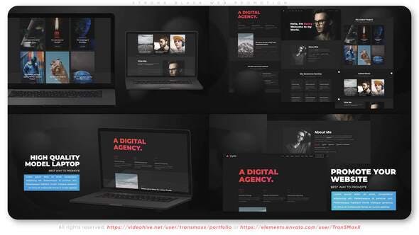 Videohive Strong Black Web Promotion 34193625 1 Videohive Strong Black Web Promotion 34193625