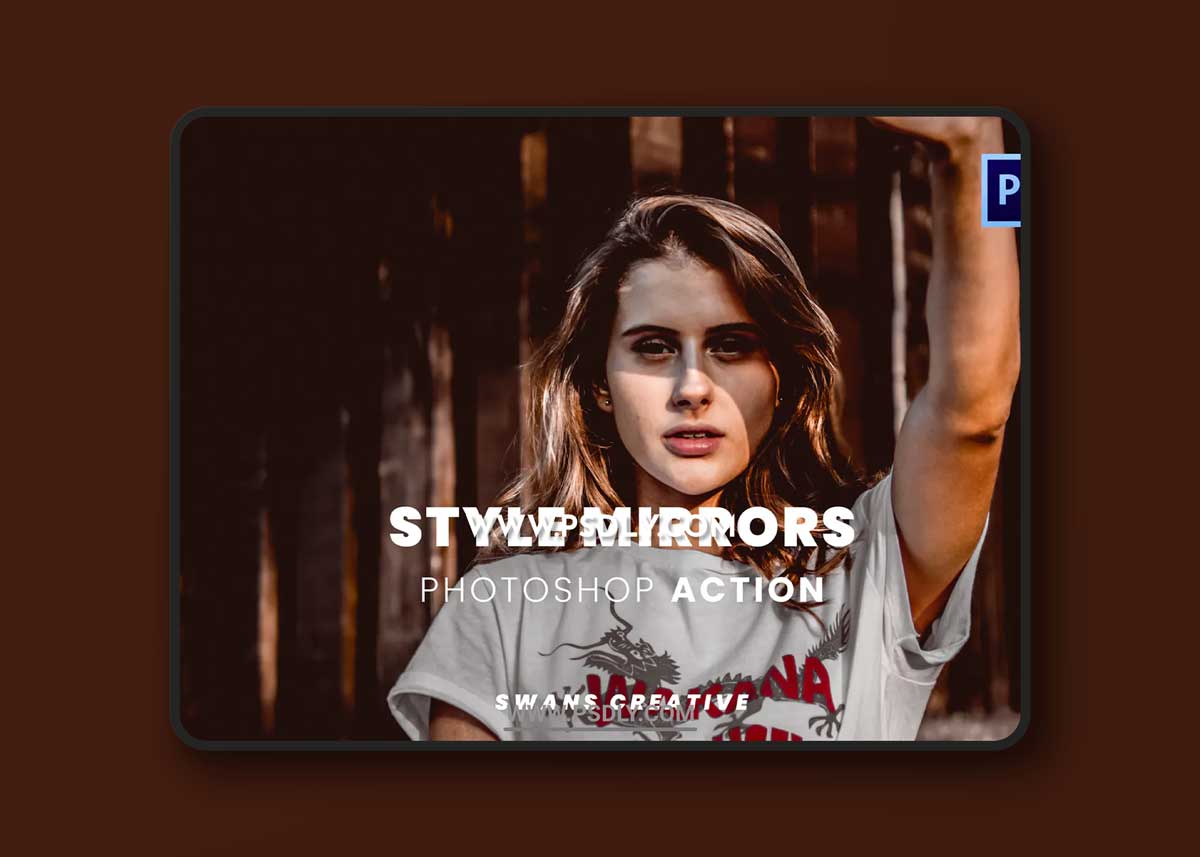 Style Mirrors Photoshop Action 1 Style Mirrors Photoshop Action