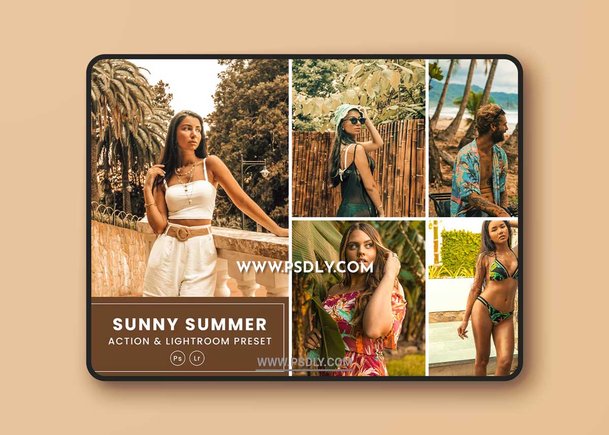 Sunny Summer Action & Lightrom Presets 1 Sunny Summer Action & Lightrom Presets
