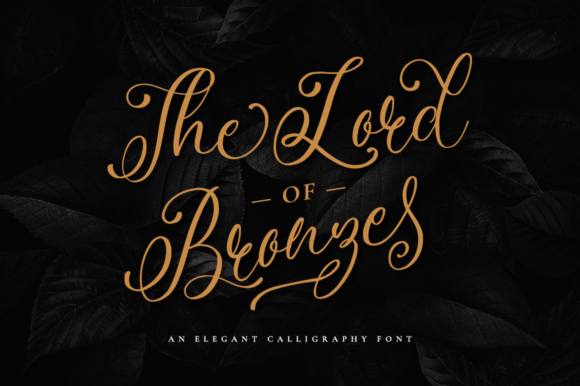 The Lord of Bronze Font 1 The Lord of Bronze Font
