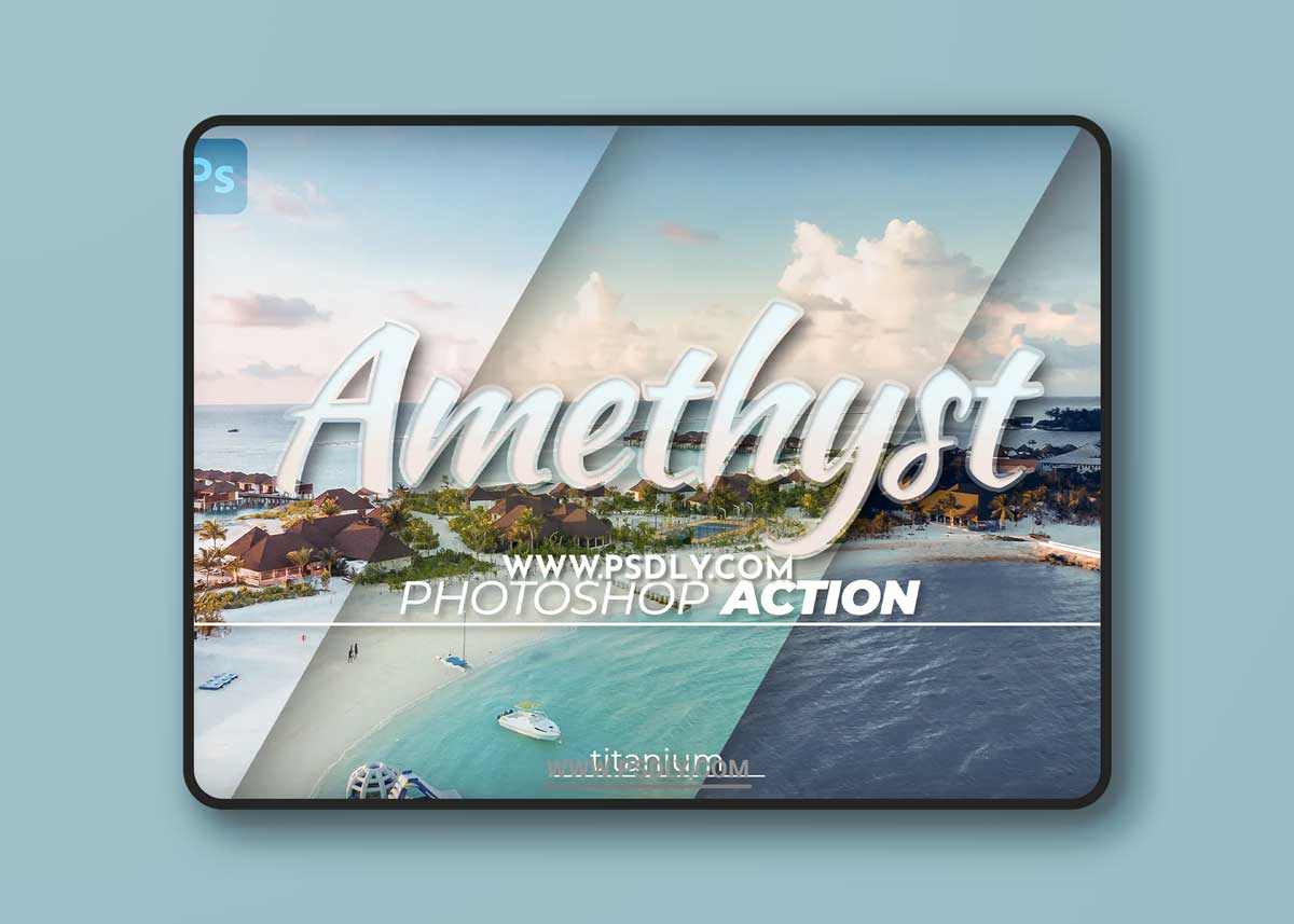 Titanium Amethyst Coloring Photoshop Action 1 Titanium Amethyst Coloring Photoshop Action
