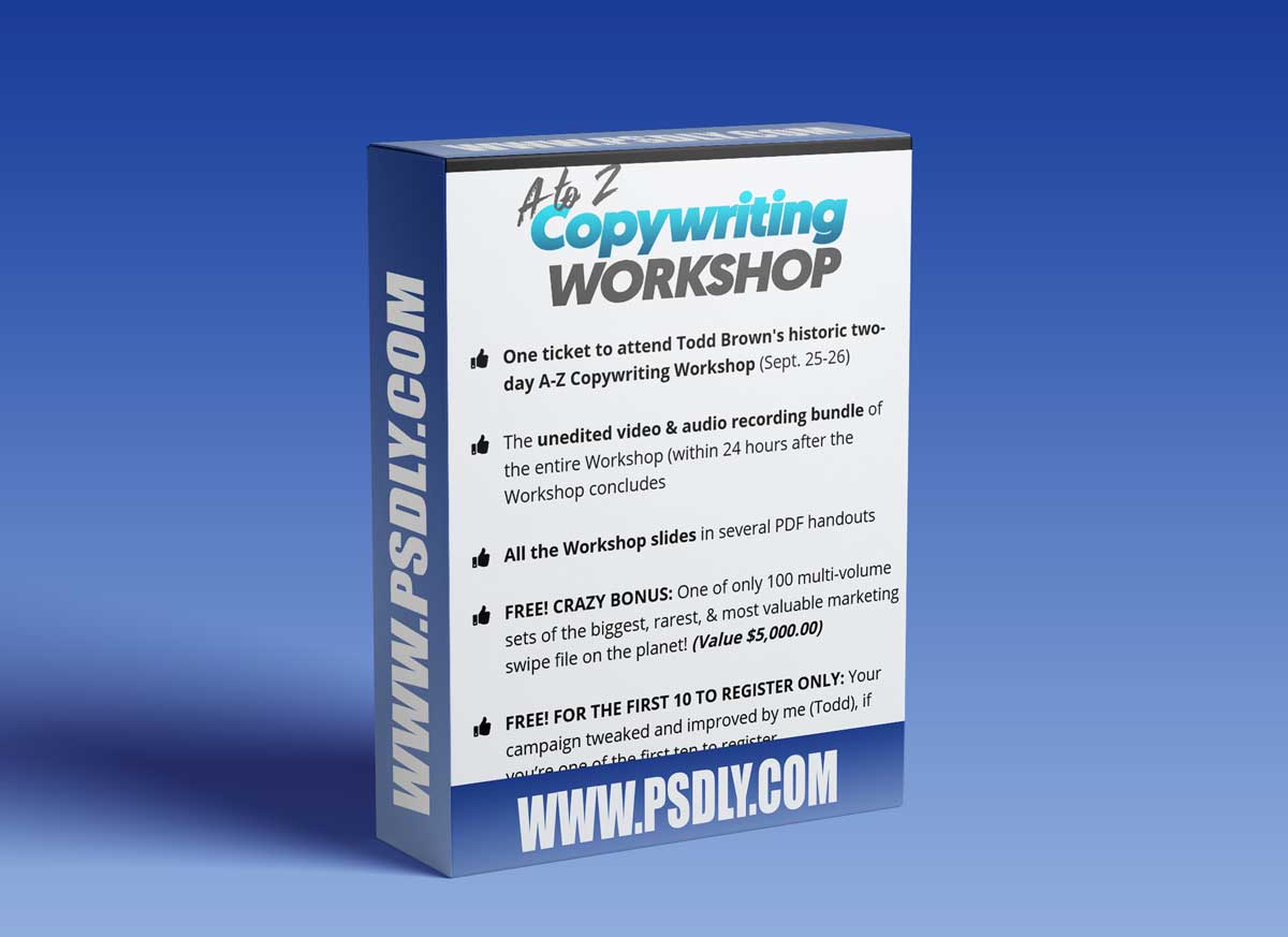 Todd Brown – A-Z Copywriting Workshop 1 Todd Brown – A-Z Copywriting Workshop