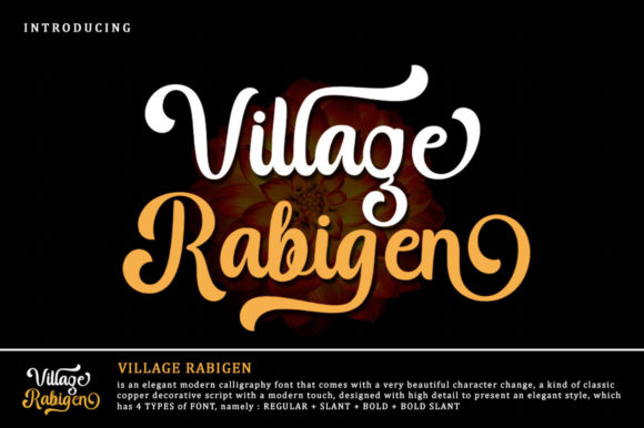Village Rabigen Font 1 Village Rabigen Font