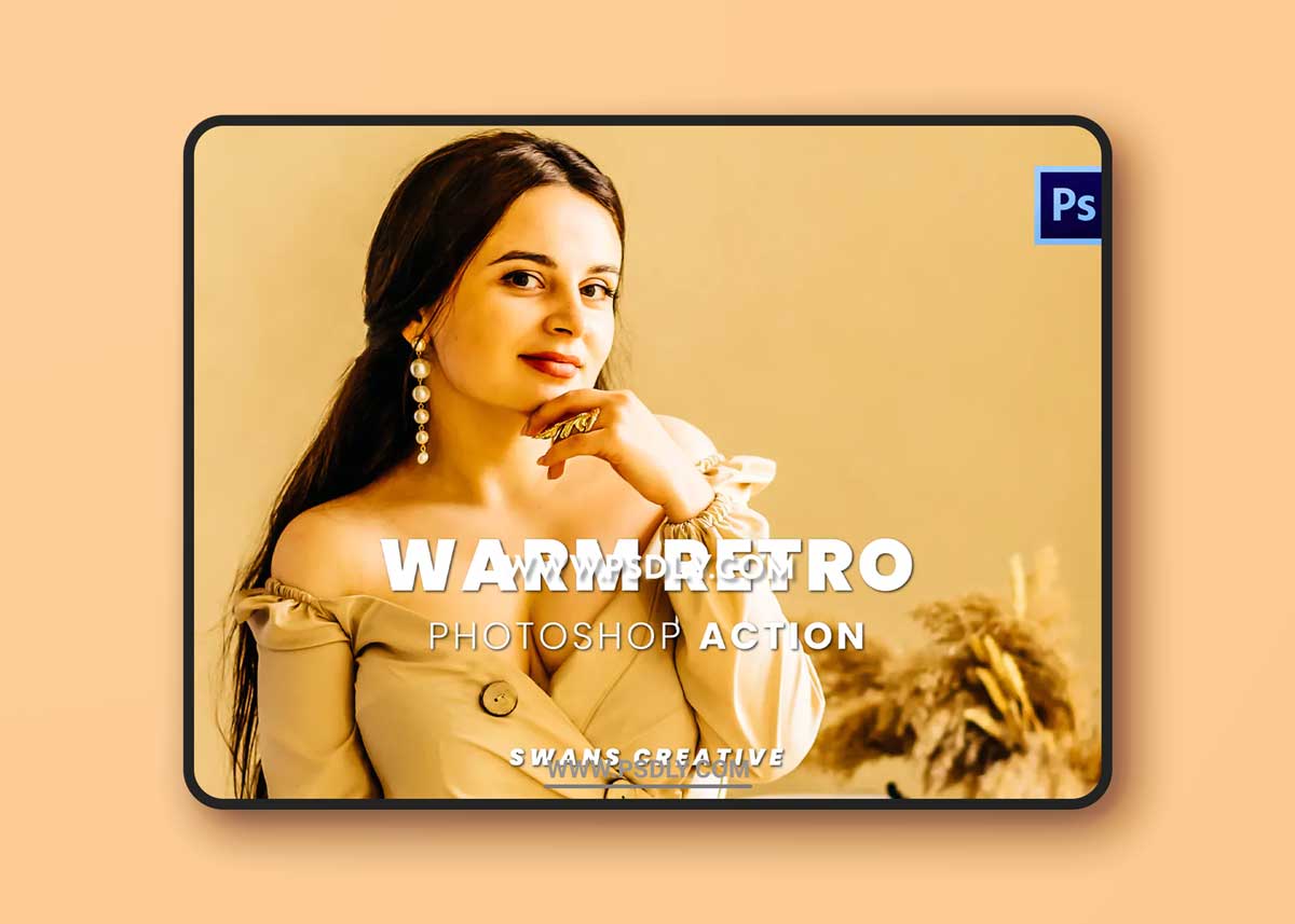 Warm Retro Photoshop Action 1 Warm Retro Photoshop Action