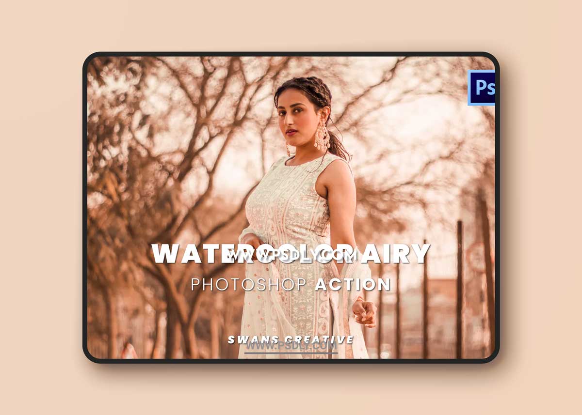 Watercolor Airy Photoshop Action 1 Watercolor Airy Photoshop Action